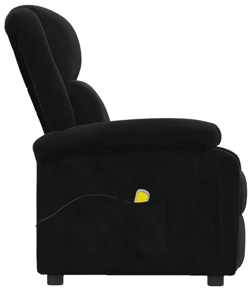 Poltrona de massagens veludo preto