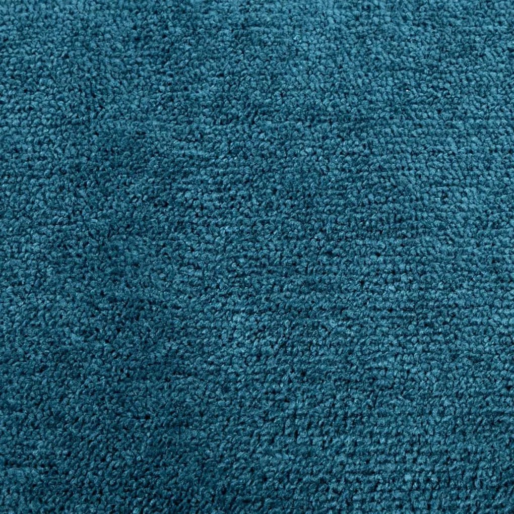Tapete de pelo curto OVIEDO 120x120 cm turquesa