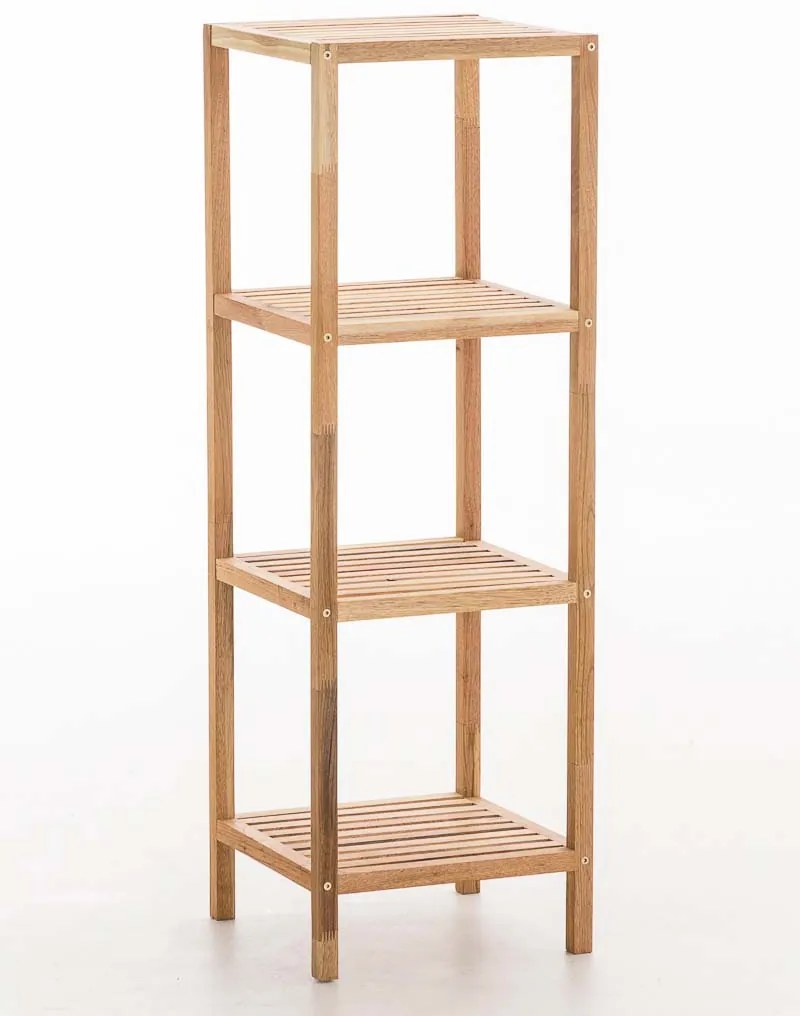 Estante de casa de banho Lindel com 4 prateleiras 36 x 36 x 112 cm Cor Nogueira