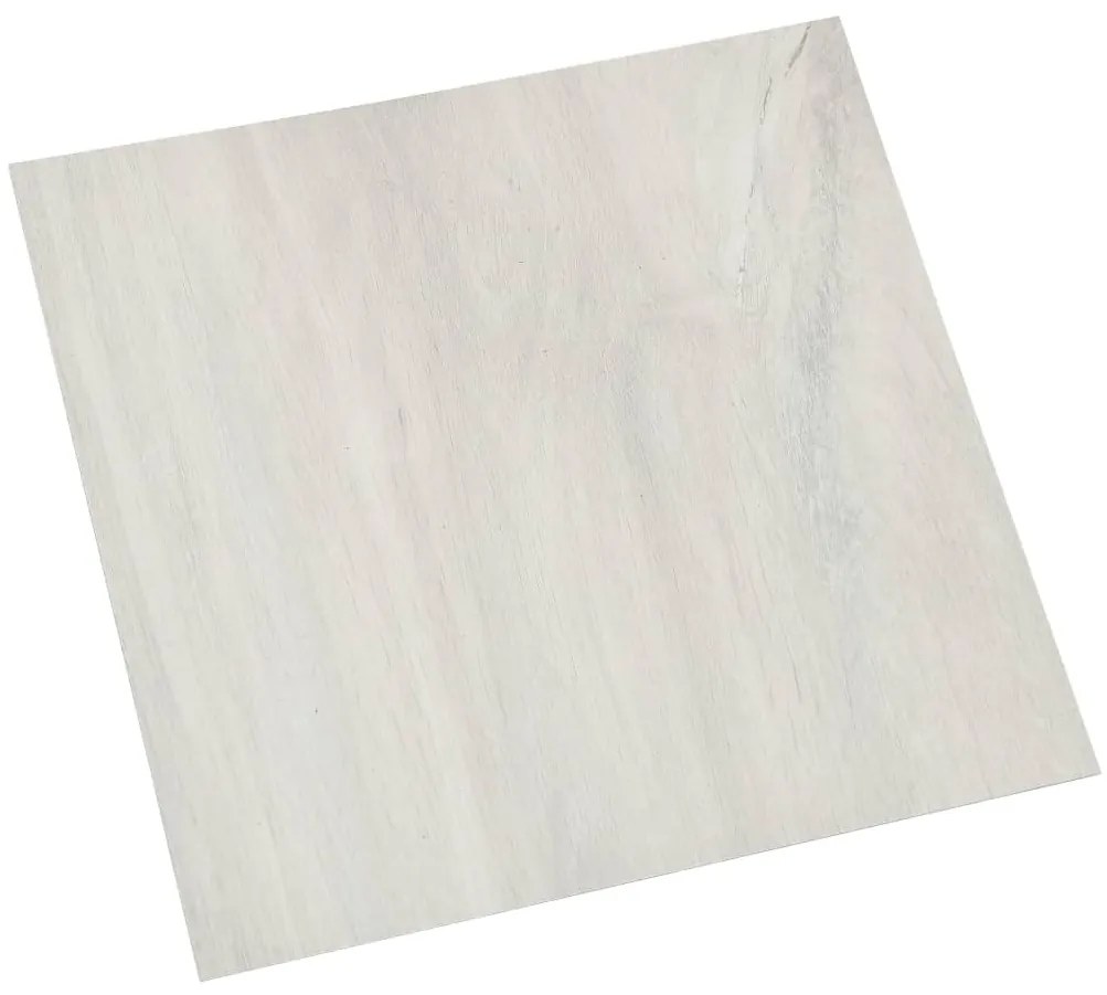 Tábuas de soalho autoadesivas 20 pcs 1,86 m² PVC cor creme