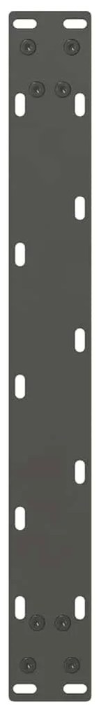 Pés para mesa de centro antracite 2 peças 50x(30-31) cm aço