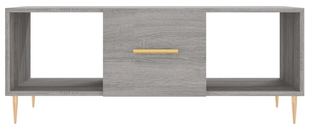 Mesa de centro 102x50x40cm derivados de madeira cinzento sonoma