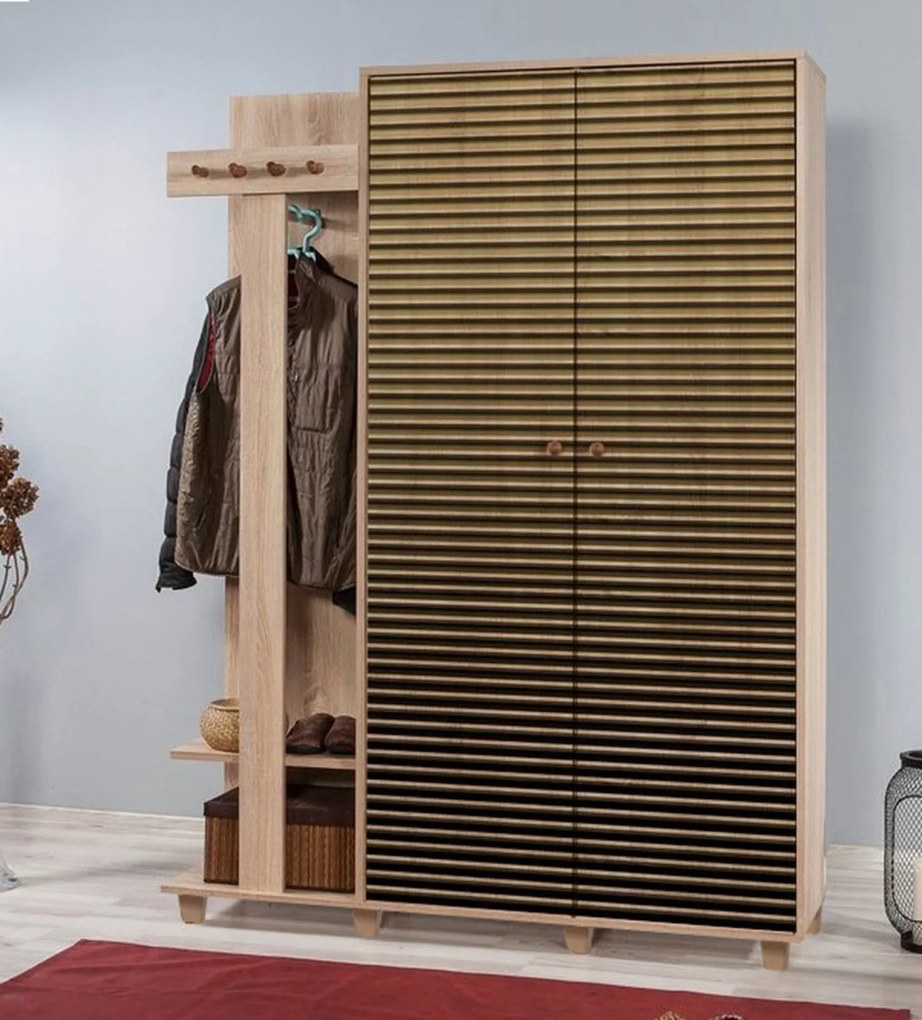 Hall Stand Garmanto – Carvalho Sonoma – 135 cm x 192 cm x 36 cm