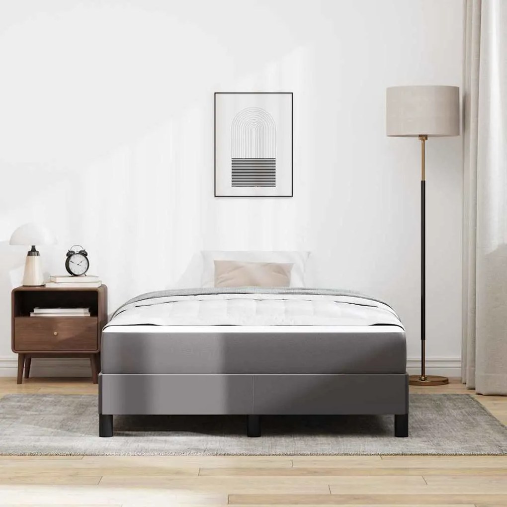 Cama Outros Cinzeto 120 x 200 cm Couro sintético