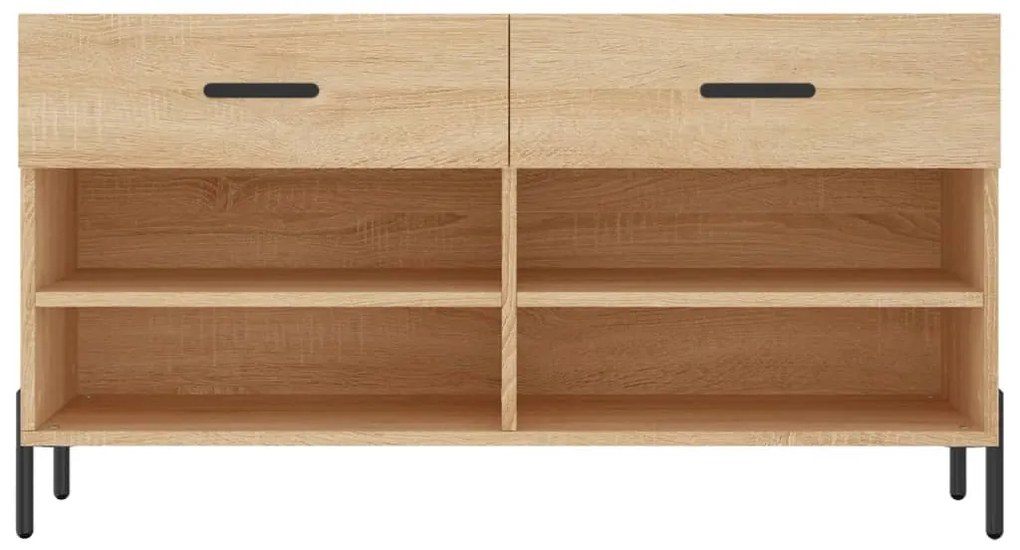 Banco sapateira 102x35x55 cm deriv. madeira carvalho sonoma