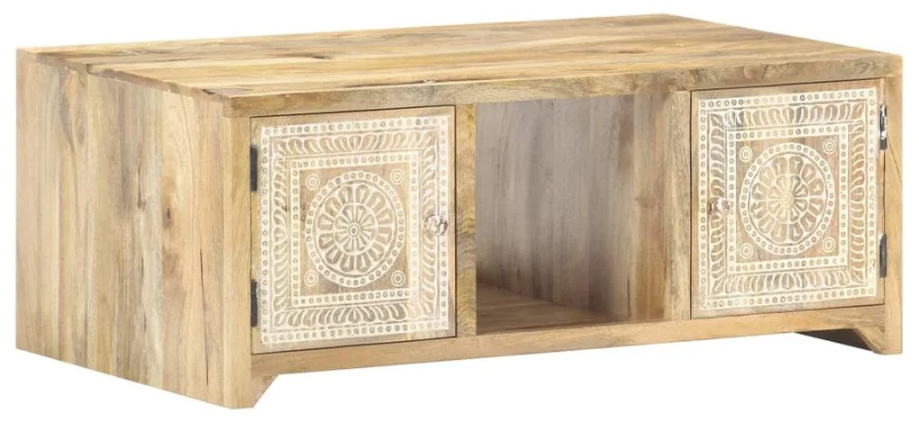Mesa de centro 90x50x35 cm madeira de mangueira maciça