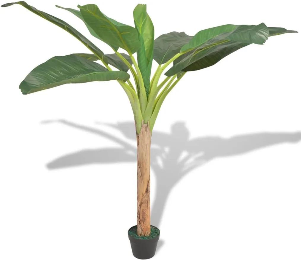Planta bananeira artificial com vaso 150 cm verde