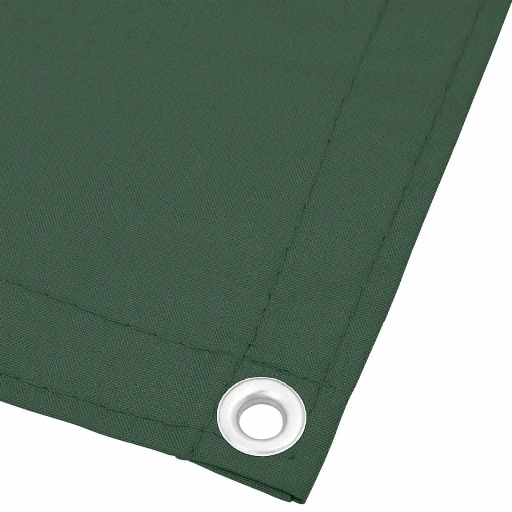 Tela de varanda 75x1000 cm 100% poliéster oxford verde-escuro