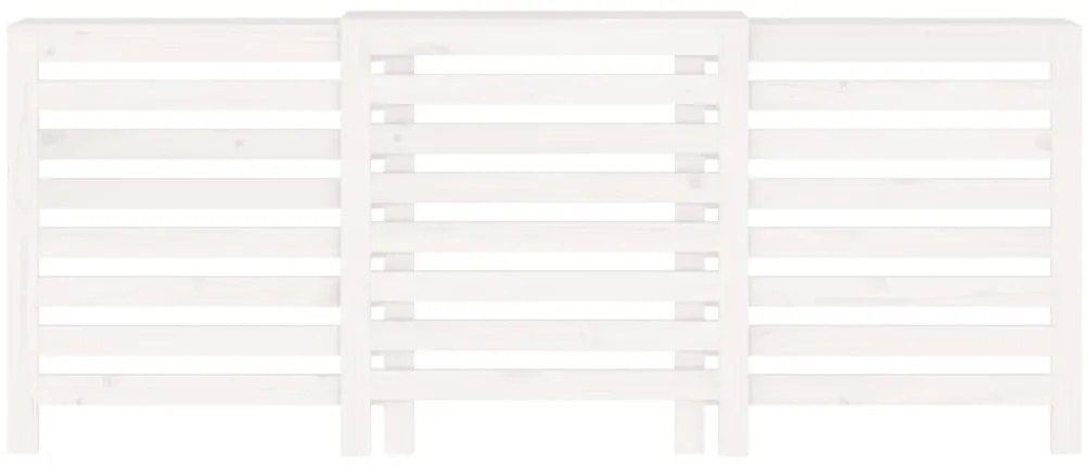 Cobertura de radiador 210x21x85 cm pinho maciço branca