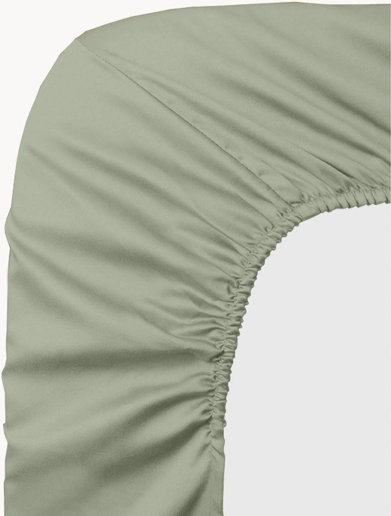 Lençol com elástico em cetim de algodão para boxspring Ava, Alt 30 cm