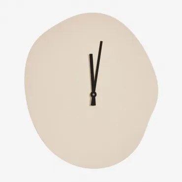 Relógio De Parede Zarela Mdf Beige Creme - Sklum