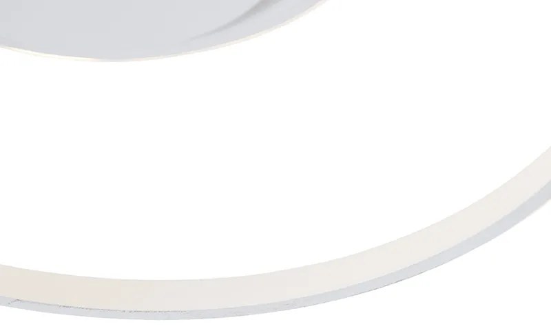 Candeeiro de teto design branco com LED regulável em 3 níveis - Krula Design