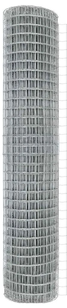 Cerca Euro com 7 Postes 1,5 x 10 m em Aço Galvanizado