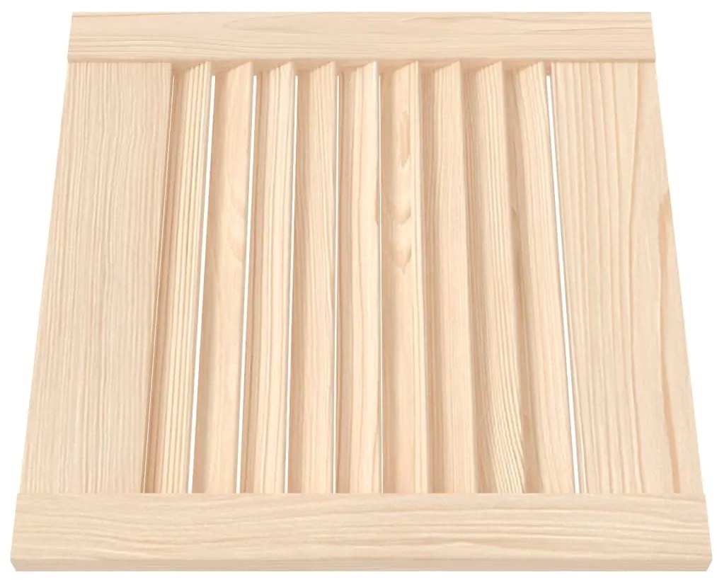 Portas de armário 4 pcs com design de persiana pinho maciço