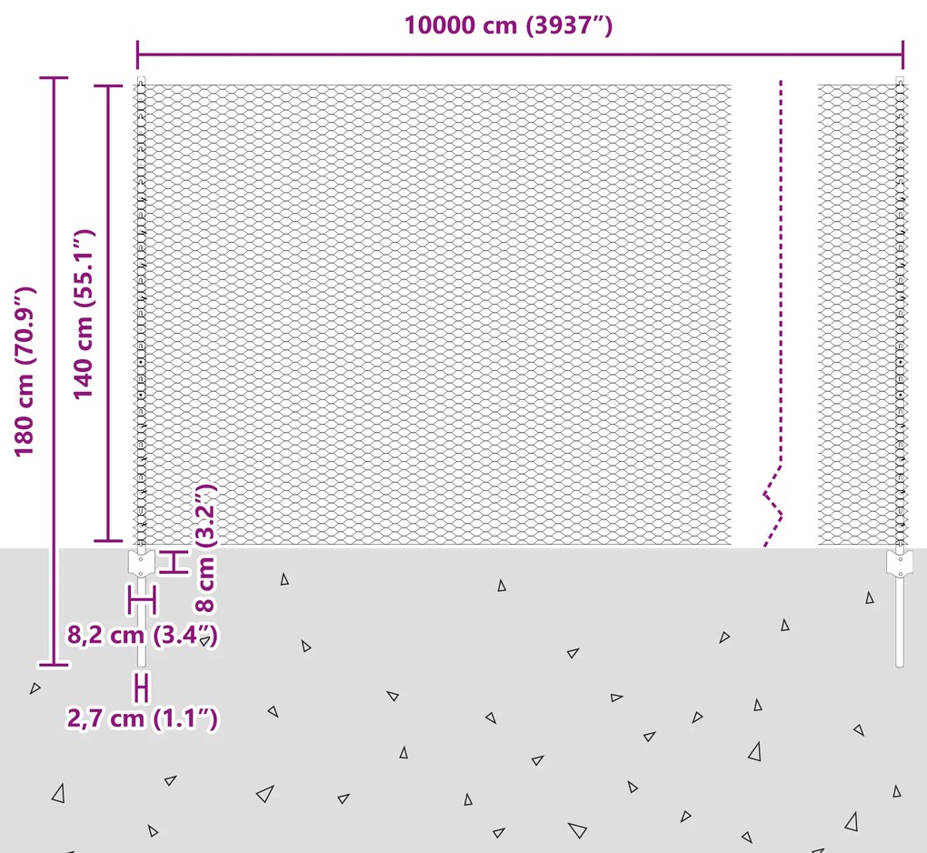 Postes de Cerca 22 pcs U-Canal Cinza 140 cm Aço