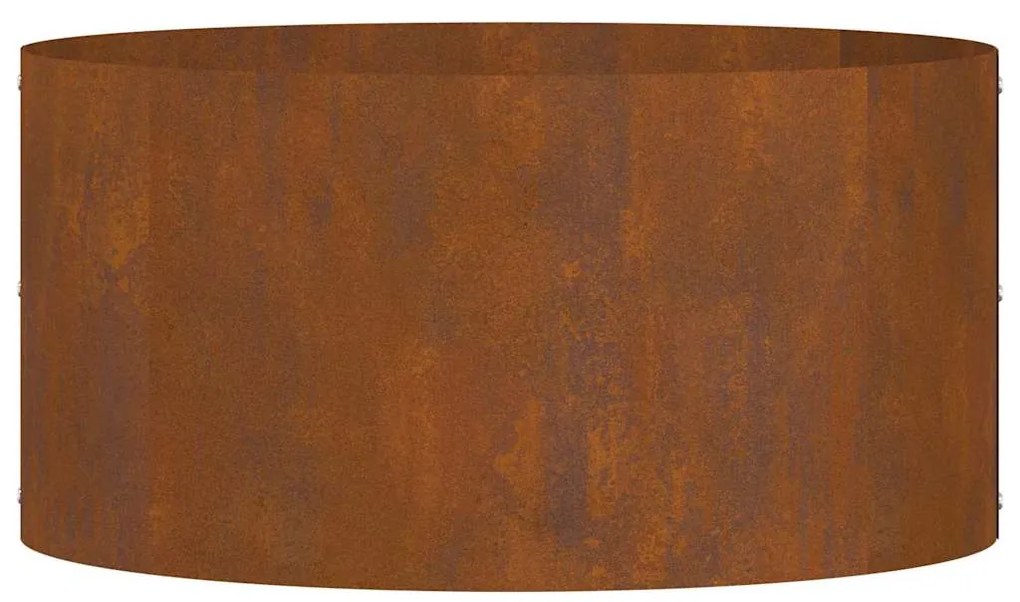 Vaso de Aço Corten Aço Corten Médio Inserções Decorativas