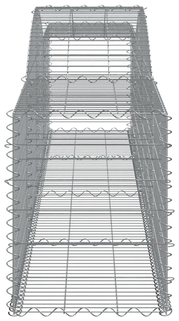 Cestos gabião arqueados 10pcs 400x50x60/80 cm ferro galvanizado