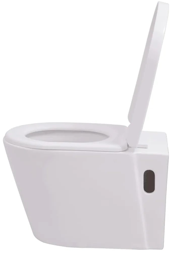 Sanita de parede com cisterna oculta, cerâmica, branco