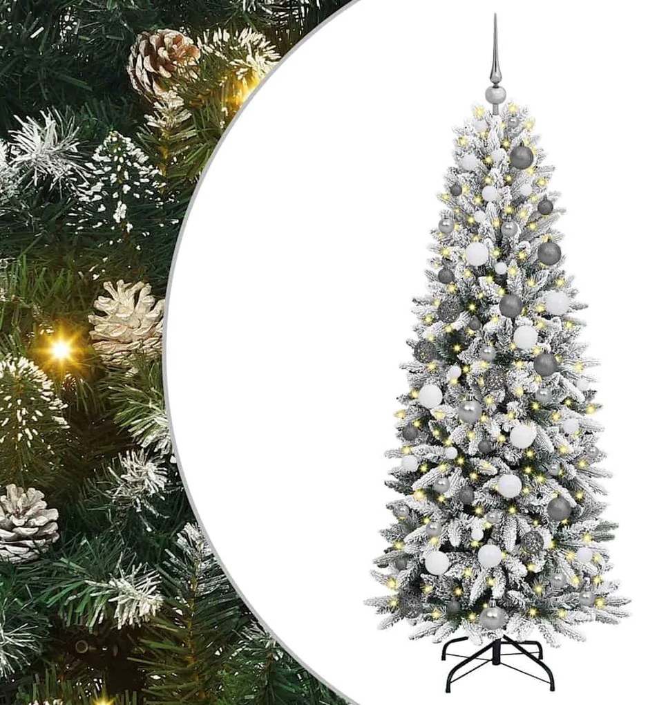 Árvore de Natal Artificial Branco 180 cm PVC