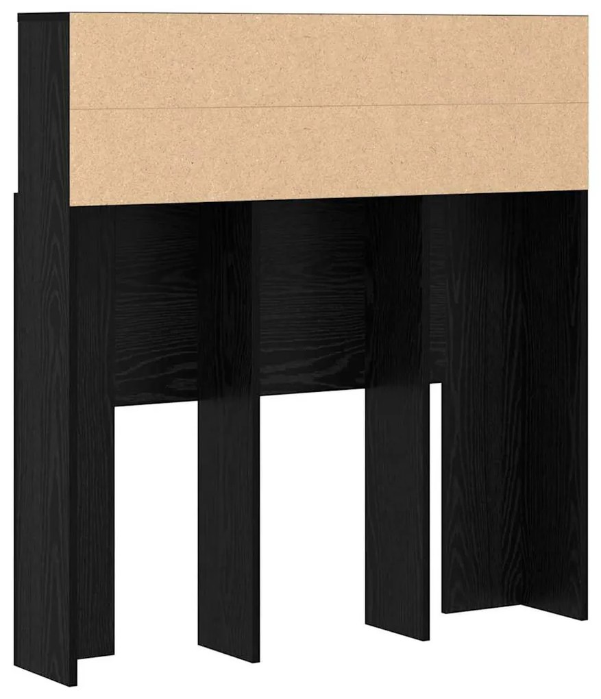 Cabeceira com Armário Carvalho preto 100 x 19 x 103.5 cm