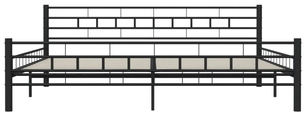 Estrutura de cama 200x200 cm aço preto