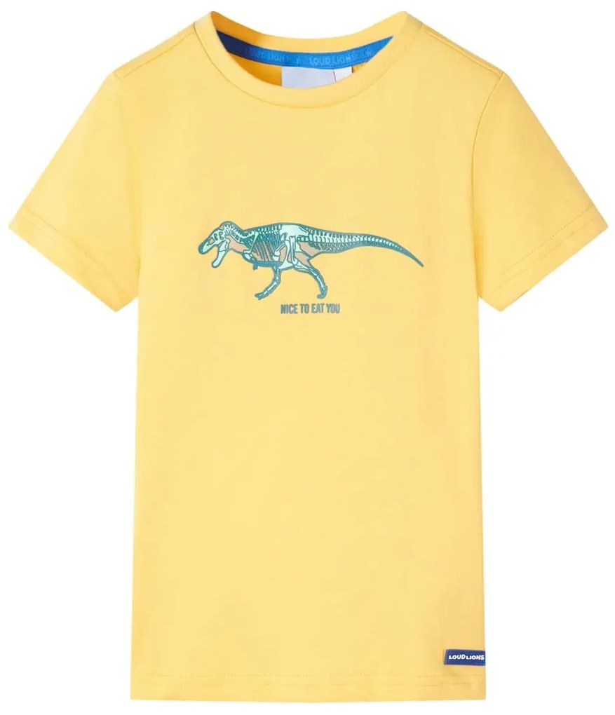 T-shirt para criança ocre-claro 128