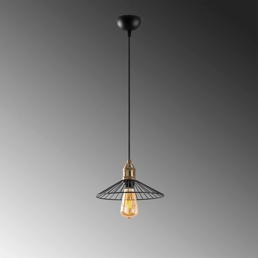 Candeeiro de Teto Kila – Preto Antigo – 25 x 25 x 24-114 cm