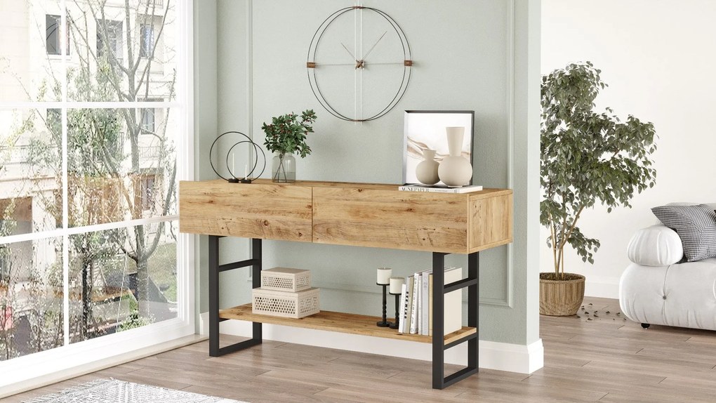 Hall Stand ML23 – Atlantic Pine – 138,8x75,7x43 cm