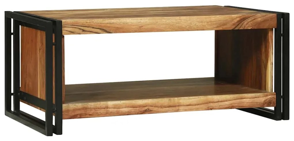 Mesa de Café 90x50x38 cm Madeira Maciça de Acácia