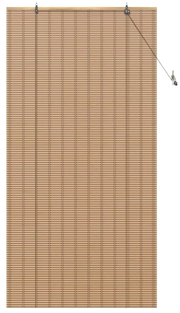 Persianas e Sombras de Janela Marrom Claro 110 x 220 cm Bambu