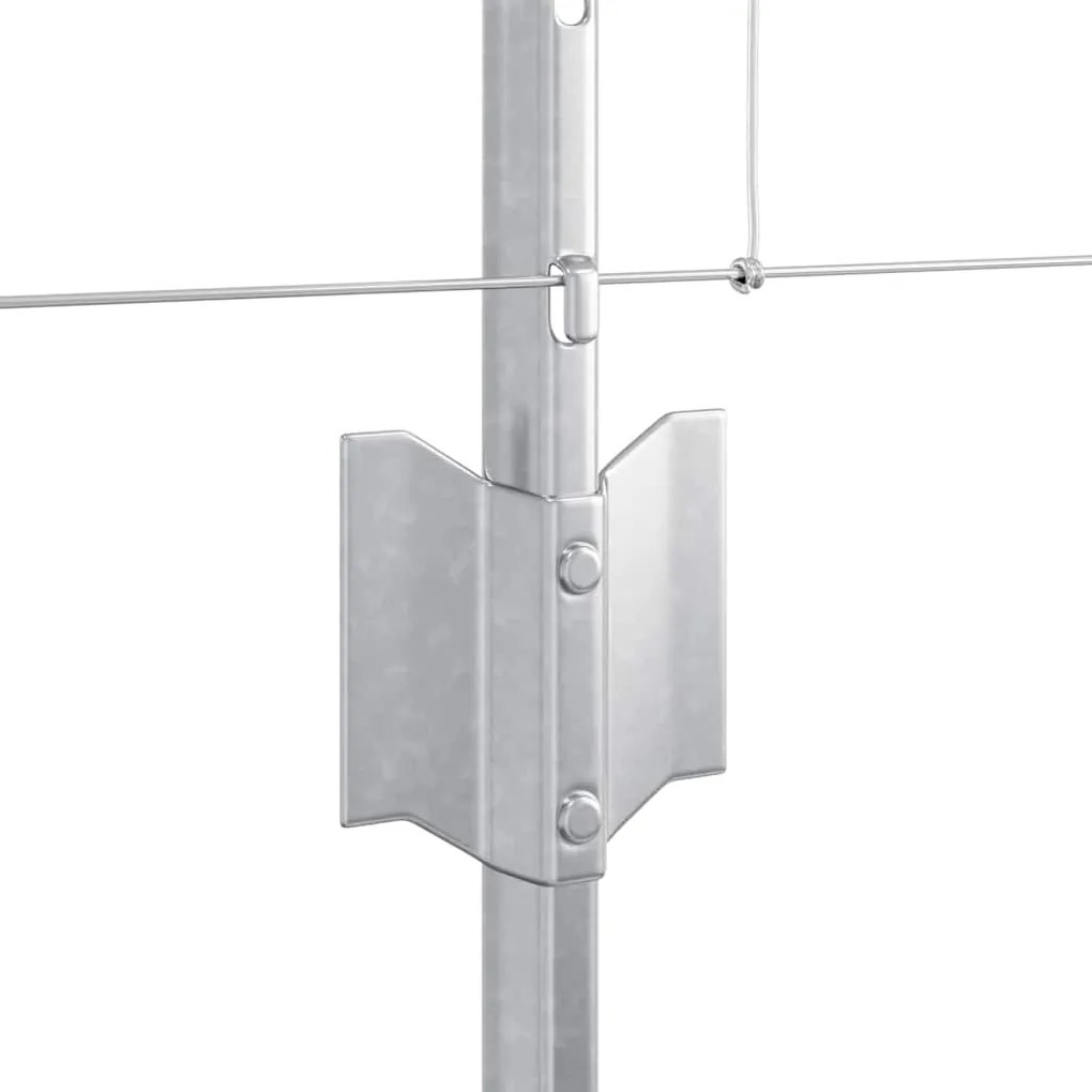 Postes de Cerca vidaXL 11 pcs U-Channel 80 cm Aço Galvanizado