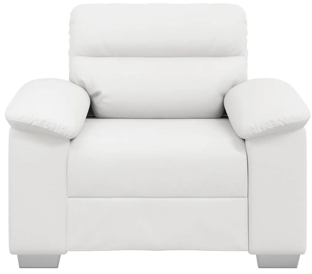 Poltrona 60 cm couro artificial branco