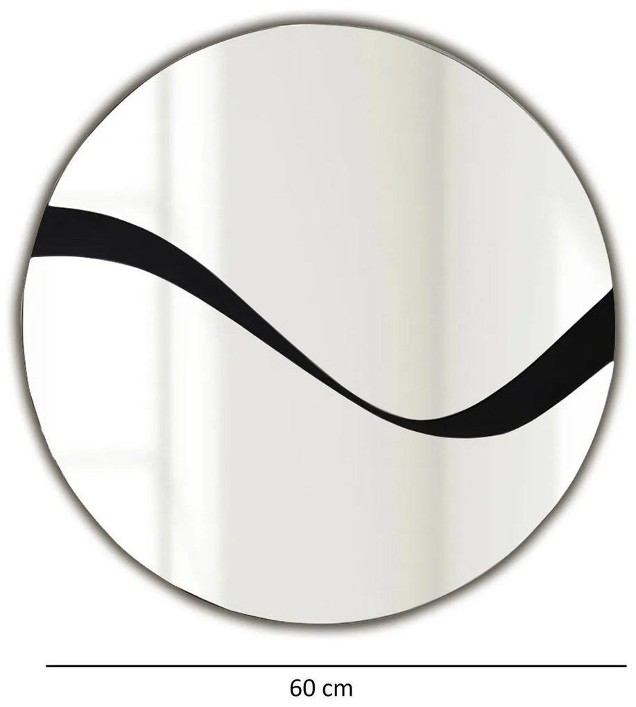 Espelho Abstract – Preto – 70 cm x 70 cm