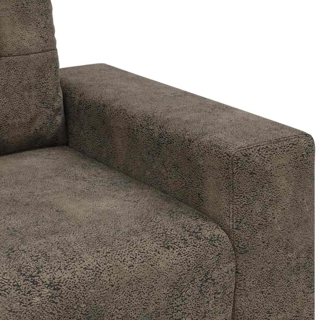 Poltrona vidaXL Cinza Escuro 59 cm em Couro Sintético
