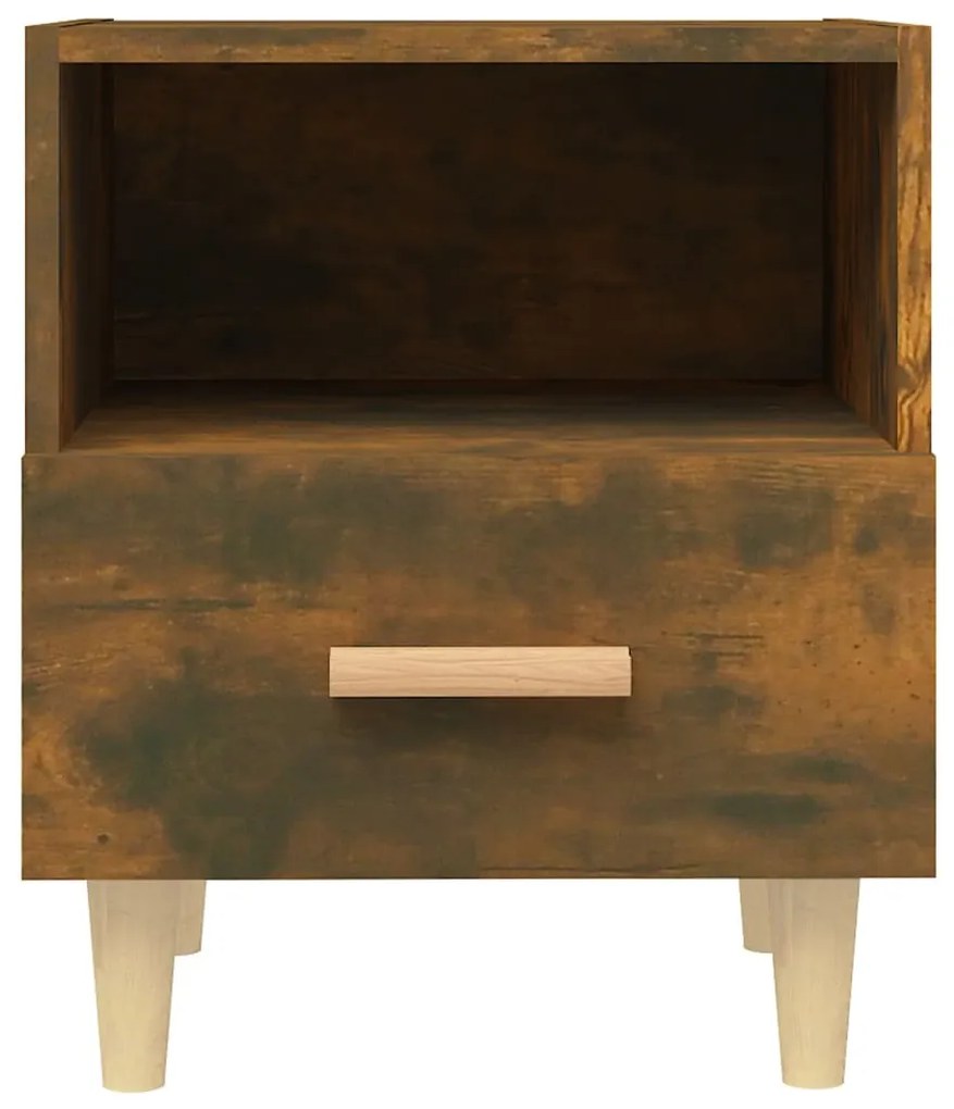 Mesa de cabeceira 40x35x47 cm cor carvalho fumado