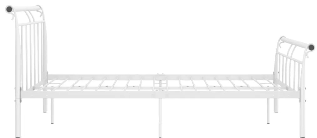 Estrutura de cama em metal 140x200 cm branco