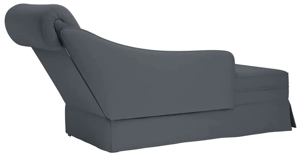 Chaise lounge c/ reforço/apoio de braços direito veludo
