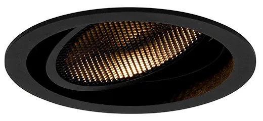 Foco embutido moderno preto ajustável - Coop 111 Honey