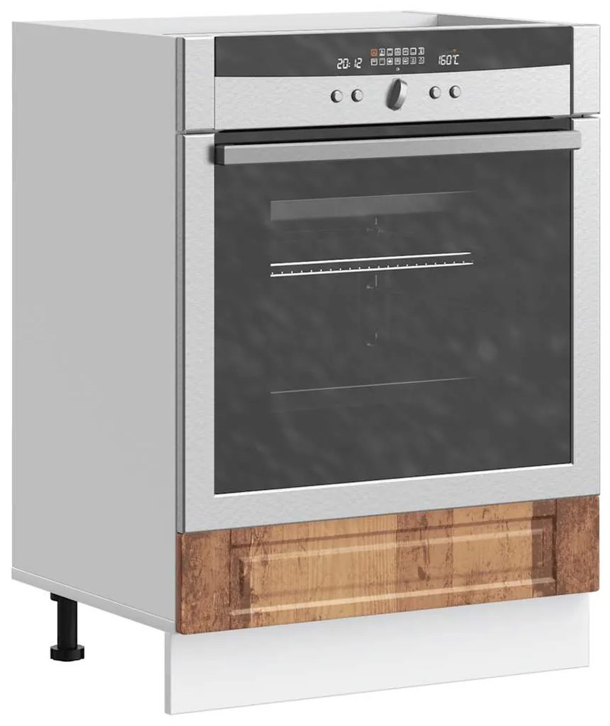 vidaXL Armário forno Porto derivados de madeira madeira velha