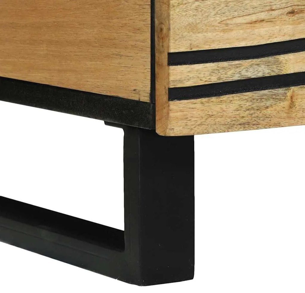 Mesa de Centro - 80 x 54 x 40 cm - Madeira de Mangueira Sólida