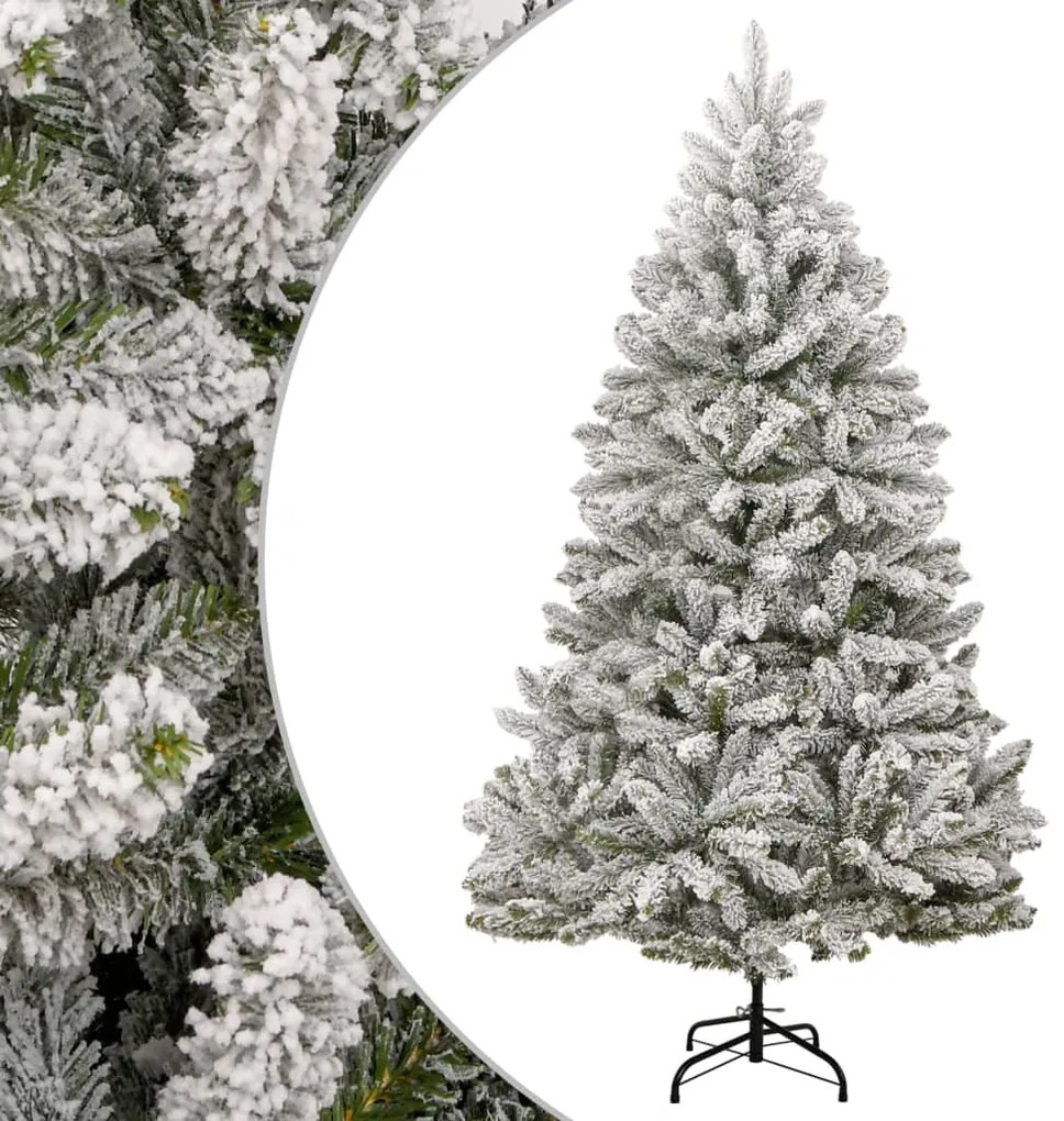 Árvore de Natal artificial articulada c/ flocos de neve 300 cm