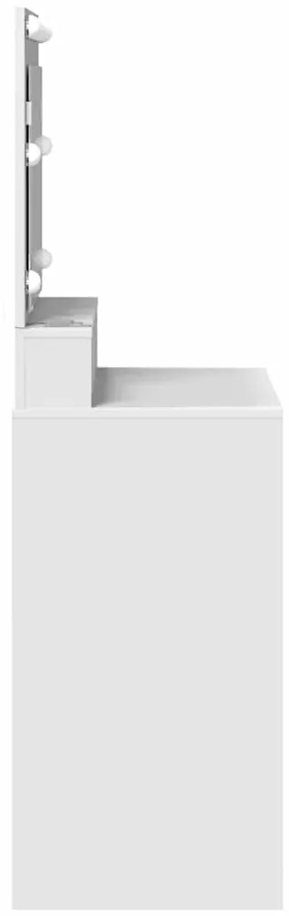 mesa de maquilhagem vidaXL com luzes LED brancas 79x41x135 cm