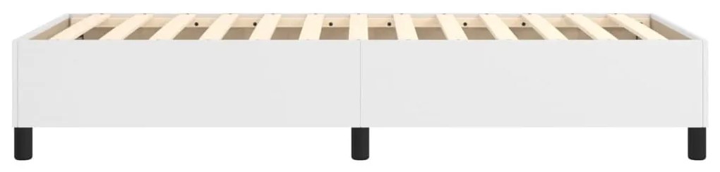 Estrutura de cama 80x200 cm couro artificial branco