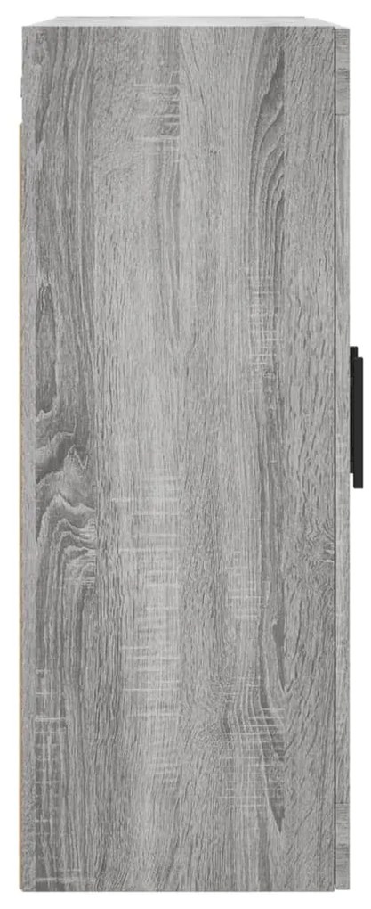 Armário de parede 69,5x34x90 cm cinzento sonoma