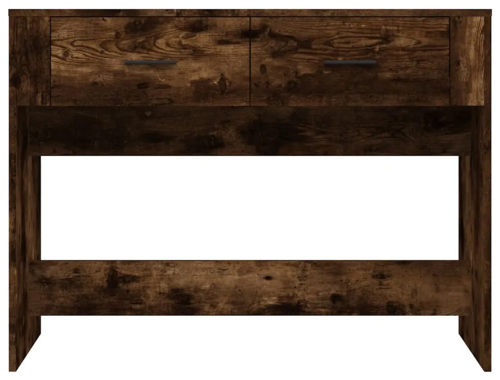 Mesa consola 100x39x75 cm derivados de madeira carvalho fumado