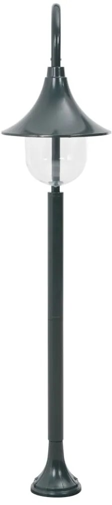Candeeiro de pé para jardim E27 120 cm alumínio verde escuro