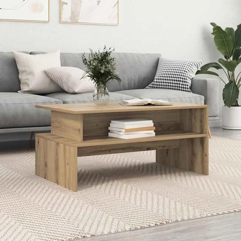 Mesa de centro carvalho artisiano 90 x 55 x 42.5 cm