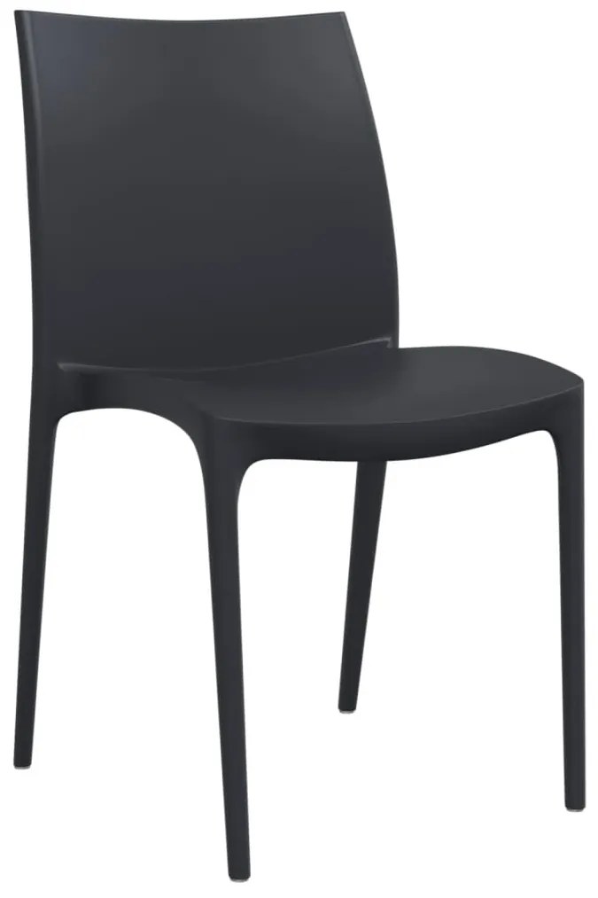Cadeiras de jardim 2 pcs polipropileno 50x46x80 cm antracite