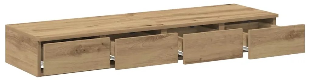 Camas Armazenamento vidaXL Carvalho Artesanal 120x36,5x16,5 cm Madeira