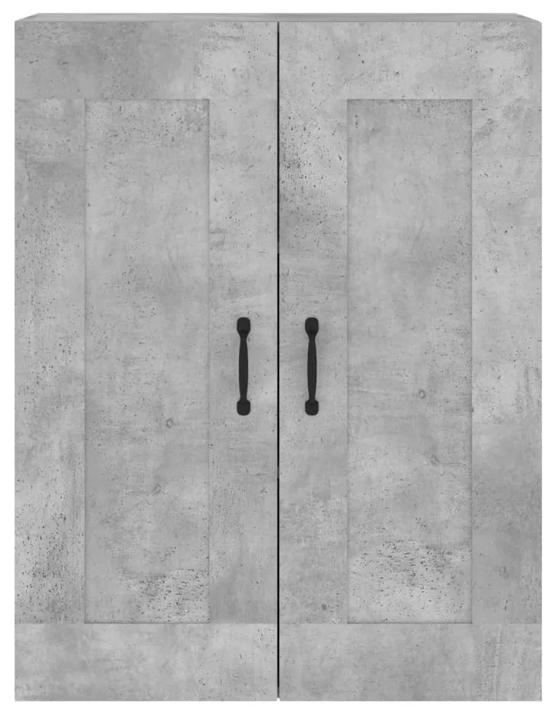 Móveis de parede 2 pcs derivados de madeira cinzento cimento